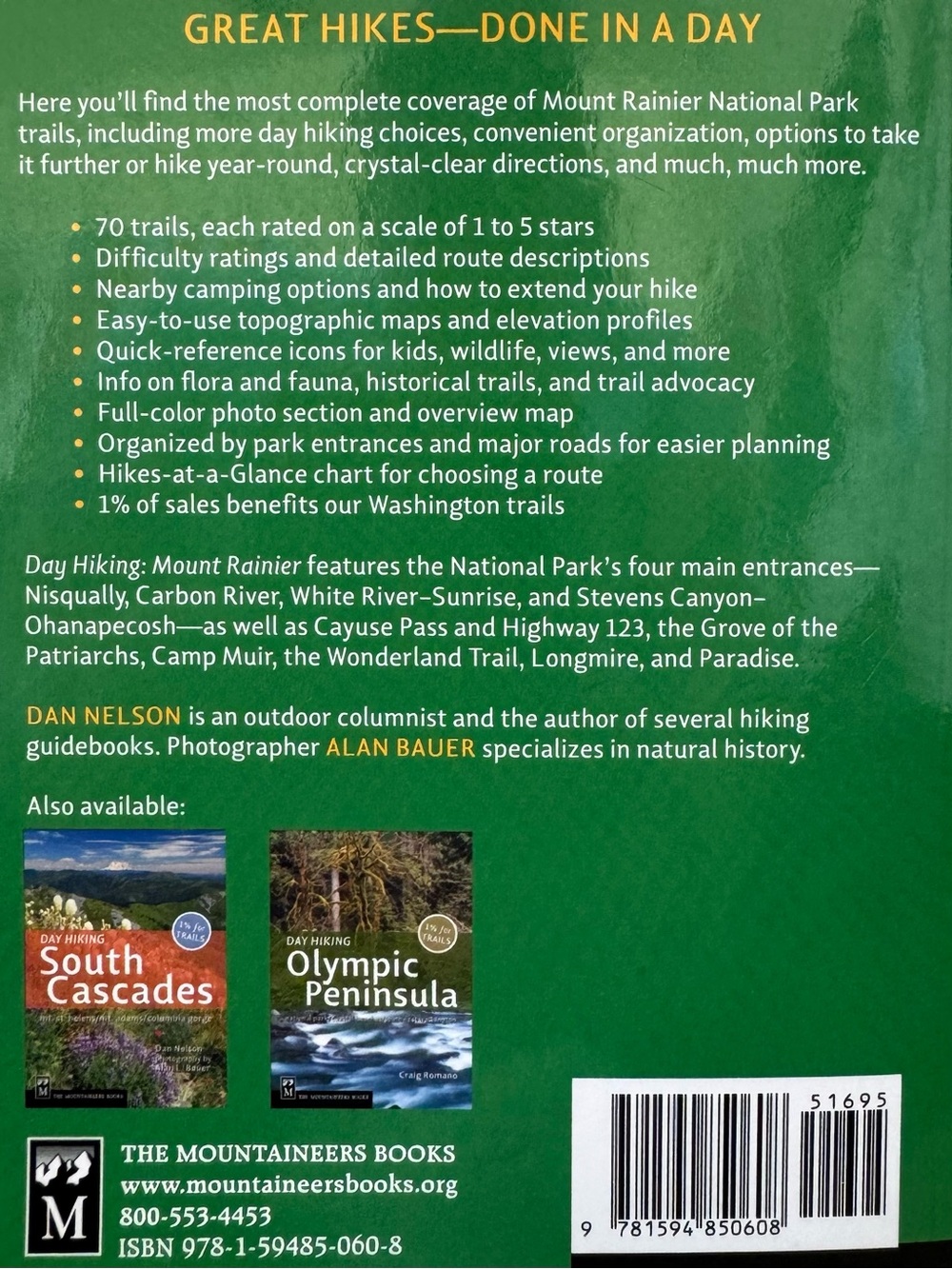 Day Hiking Guide Book - Mount Rainier, WA. National Park. Excellent Condition. - Picture 10 of 10